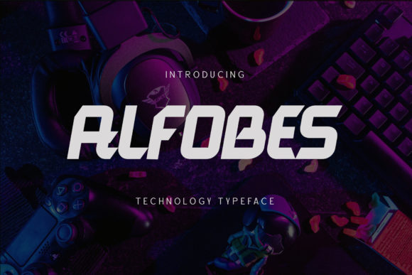 Alfobes: A Futuristic Display Font for Modern and Space-Themed Designs