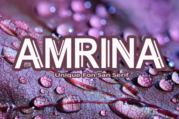 Amrina: A Bold and Unique Display Font That Transforms Your Creative Projects