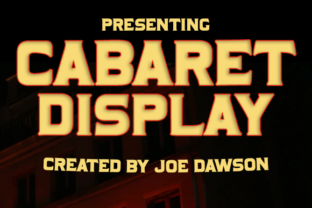 Cabaret Display Font for Vintage Design