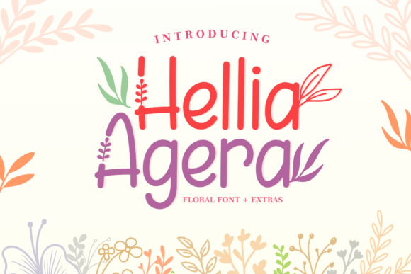 Hellia Agera: A Beautiful Display Font for Creative Expression