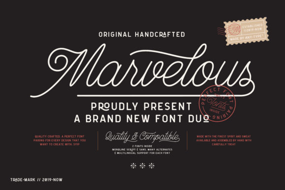 Marvelous Font Duo for Creative Expression