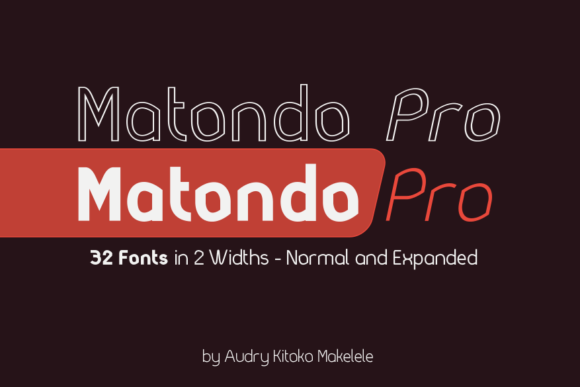 Matondo Pro: A Bold and Elegant Display Font for Impactful Design