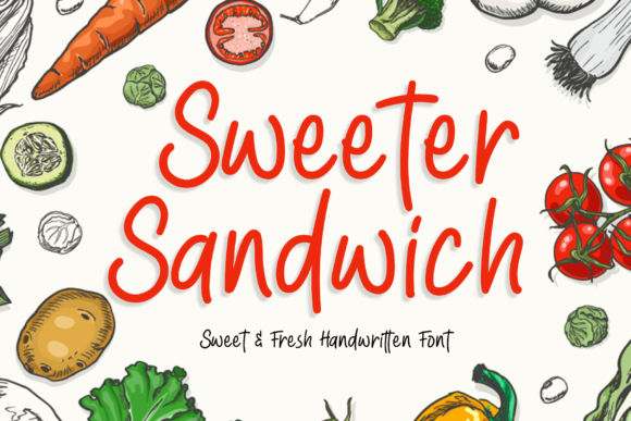 Sweeter Sandwich: A Handwritten Font with a Natural, Playful Charm